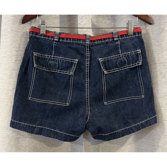 Vintage Jordache Y2K‎ Denim Shorts Belted Festival Skate - Picture 3 of 4